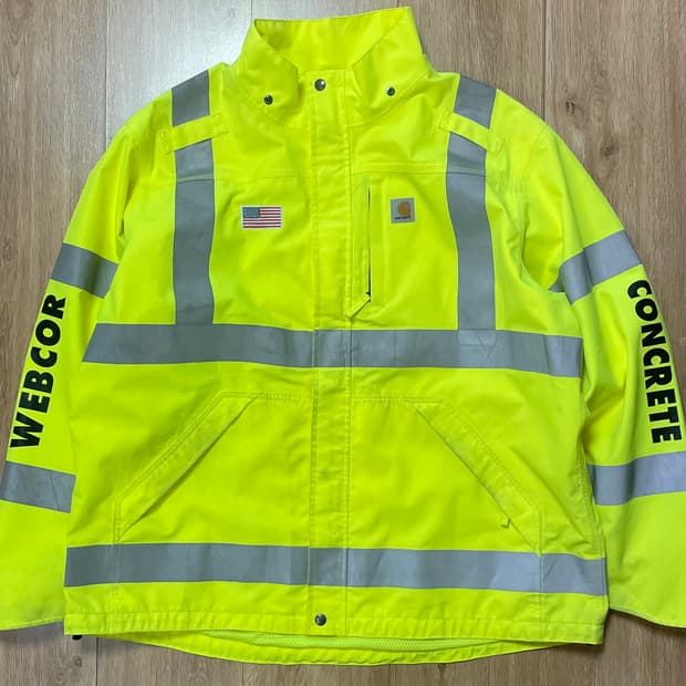 택포) 국내 유일 칼하트 USA Hi-vis 리플렉티브 파카 자켓