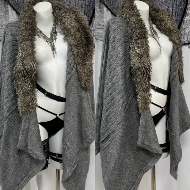 fur cardigan