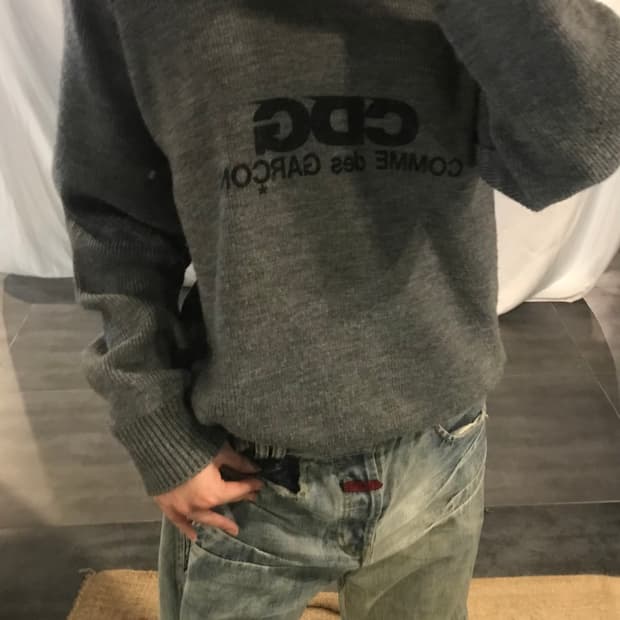 Comme des Garcons Charcoal knit 