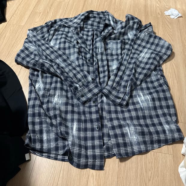 논플로어 페인터스 오버 셔츠 M사이즈 네이비