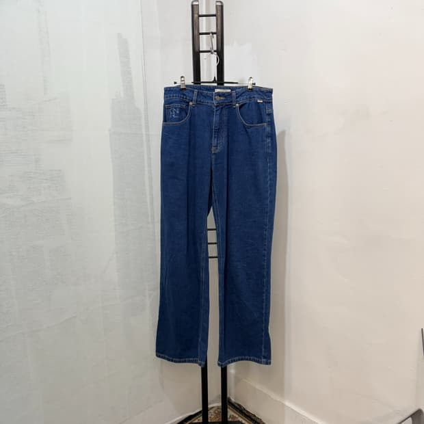 제너럴아이디어 진청데님 진청바지 와이드데님 4722