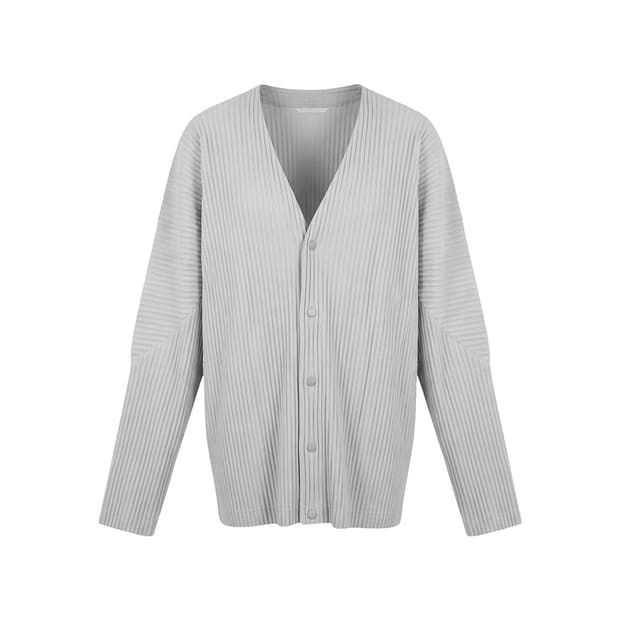 이세이 미야케 옴므플리세 가디건 그레이