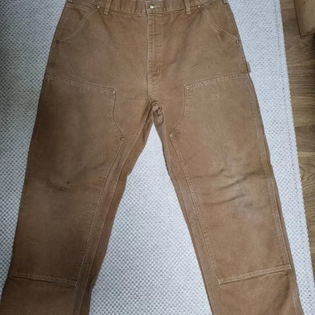 칼하트 더블니 워크 팬츠 브라운 38/34