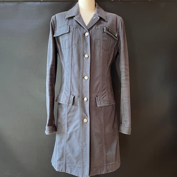 디올 06FW 존 갈리아노 부티크 데님 코트 Made in Italy