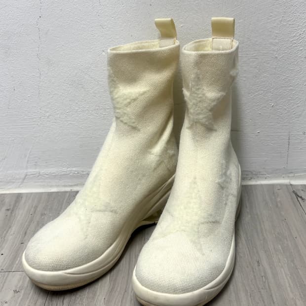 [00‘s Kitsch] Ivory Star Shoes