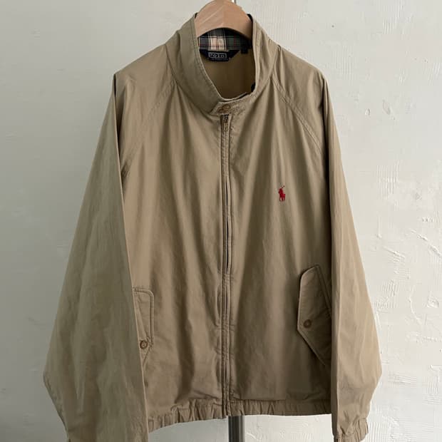 Polo 폴로 랄프로렌 베이지 컬러 코튼 바라쿠타 자켓