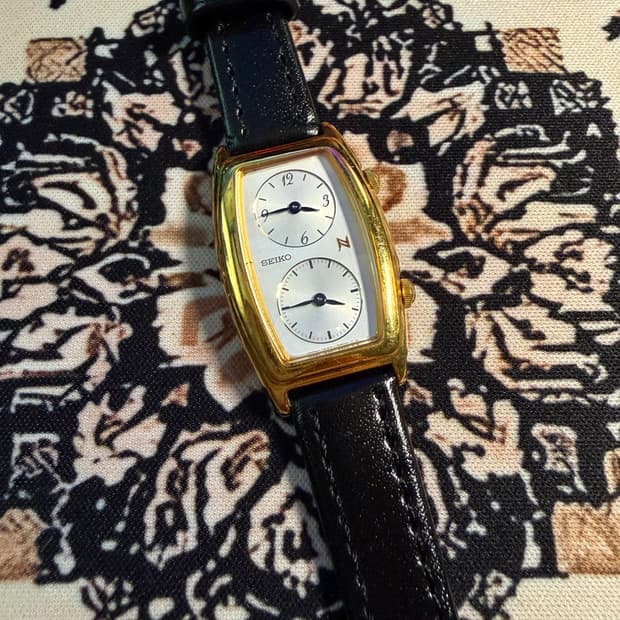 SEIKO 빈티지 Dual time여성 쿼츠 시계