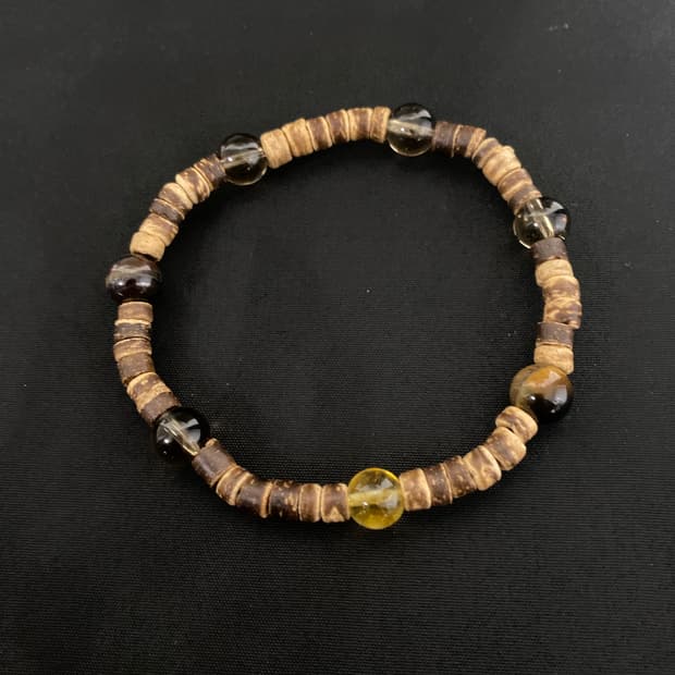 빈티지 원석&우드 팔찌