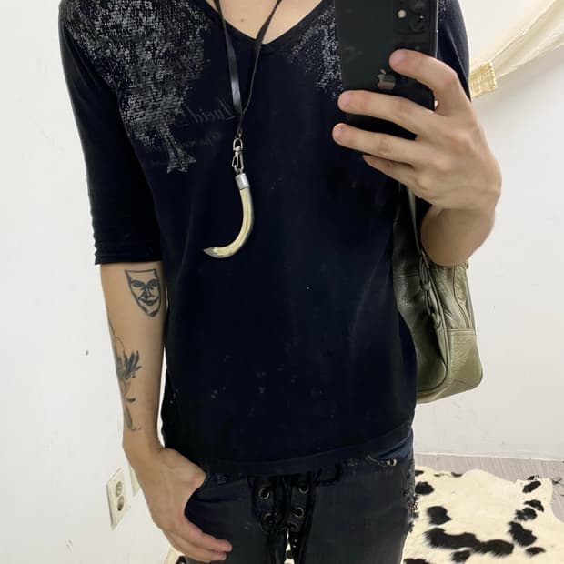Necklace: ivory necklace