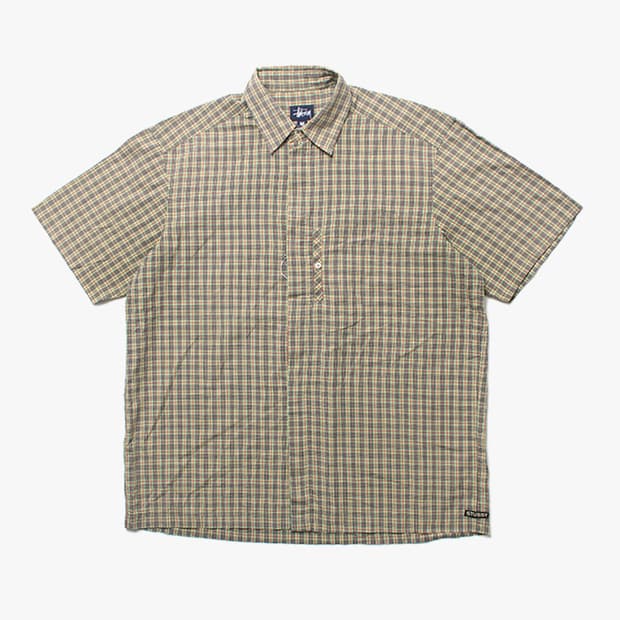 STUSSY "Check Half Shirts"