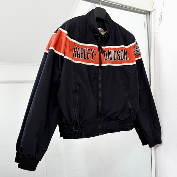 할리데이비슨 레이싱 나일론 봄버 자켓