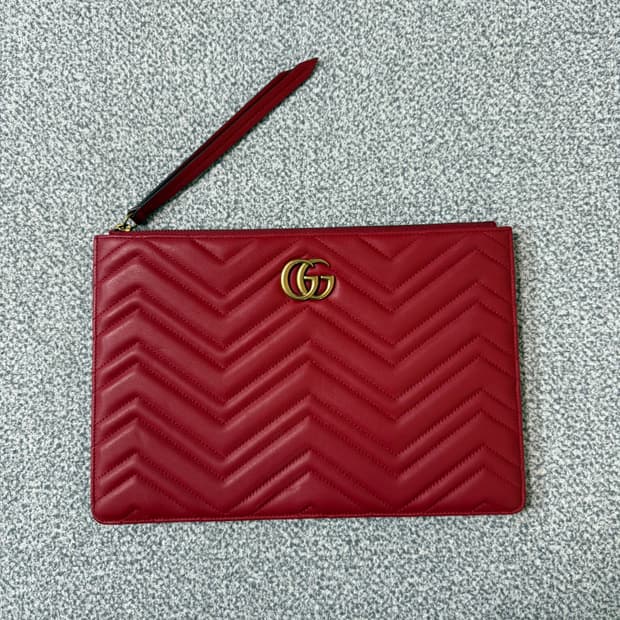 GUCCI 구찌 마몽 파우치 레드