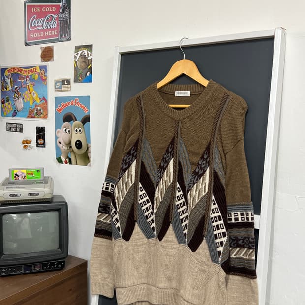 Japan Vintage 제팬 빈티지 패턴 울 니트