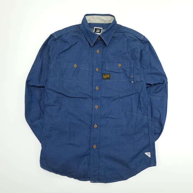 CN845 M 지스타로우 데님 긴팔 셔츠 남방