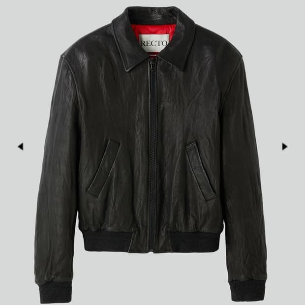 렉토 벤크링클 레더 자켓 XL