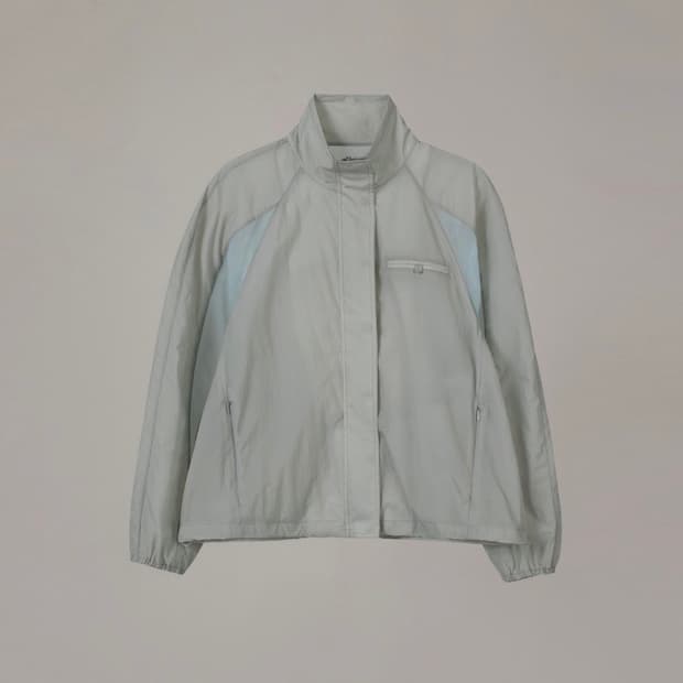 오버듀플레어 INCISION 나일론 블루종 점퍼 라이트 그레이/블루