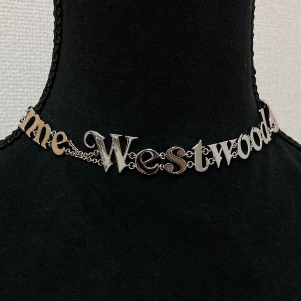 풀박스) 비비안웨스트우드 로고 초커 목걸이