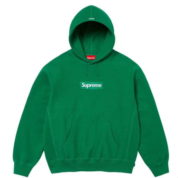 24fw 슈프림 박스로고 후드 그린[XL]