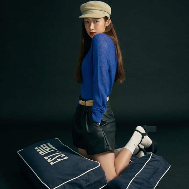 그로브 BAHI BERET 울 소재 뉴스보이캡 차콜