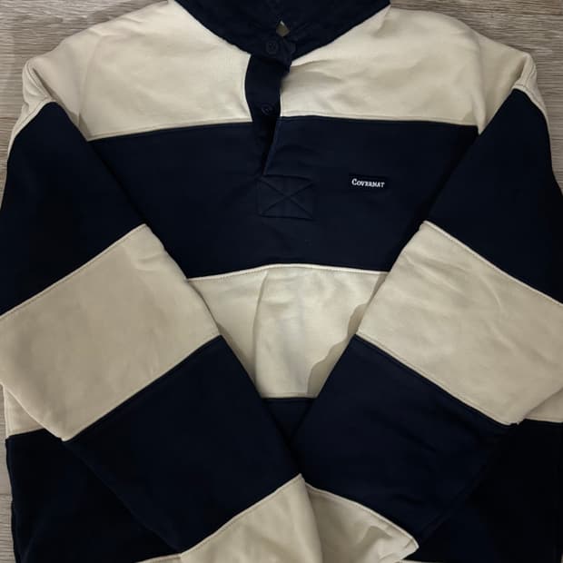 커버낫 캐주얼 스트릿 럭비 긴팔 카라티