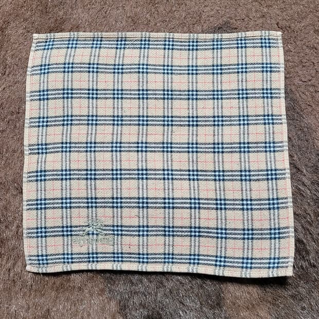 버버리 체크 타올 손수건(소형사이즈: 24*23)