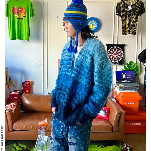 niko and . . . Japan Alpaca Fur Cardigan