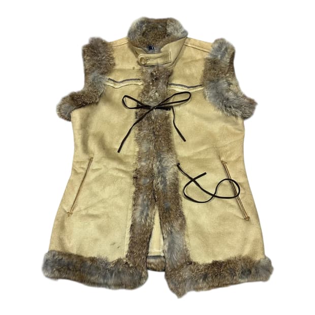 ✨ (바배) 써스데이아일랜드 토끼털 빈티지 조끼 