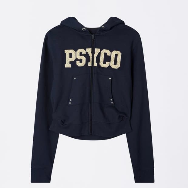 스컬프터 cottage zip-up hoodile 네이비 후드집업