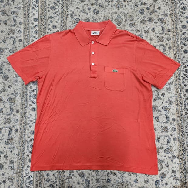 라코스테 포켓 반팔 폴로 셔츠 100