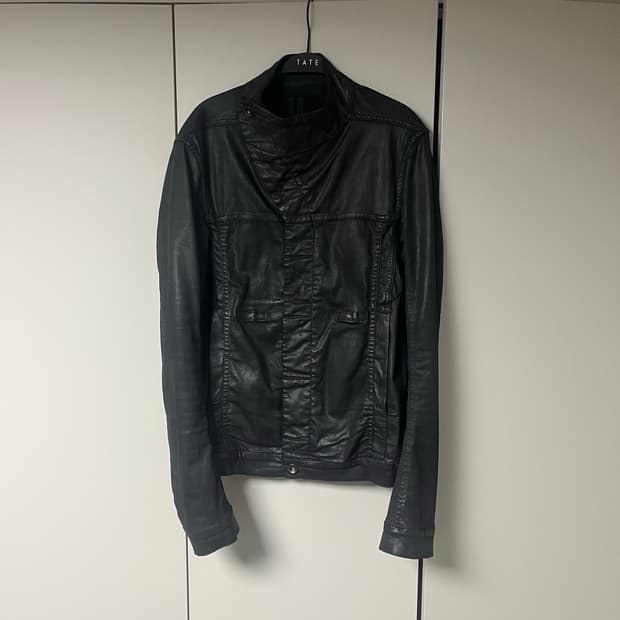 릭오웬스 다크쉐도우 2013s 왁스코팅 몰리노사선자켓