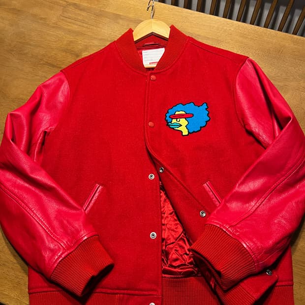 17FW Supreme gonz 레더 바시티