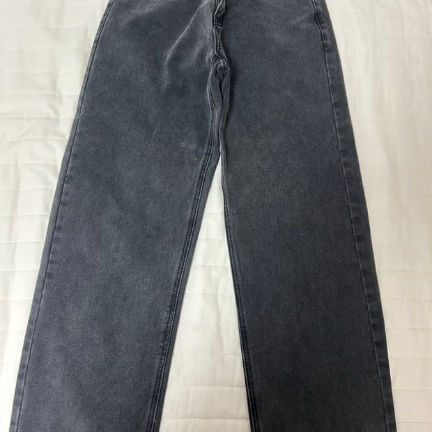 토피 모어 와이드 데님팬츠