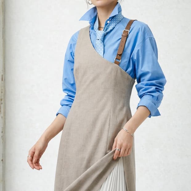 rienda 수입명품 플리츠 언발 원피스