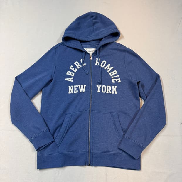 M) 아베크롬비 스펠로고 후드집업