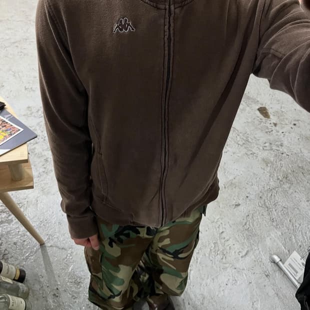 Kappa faded sweat zip up