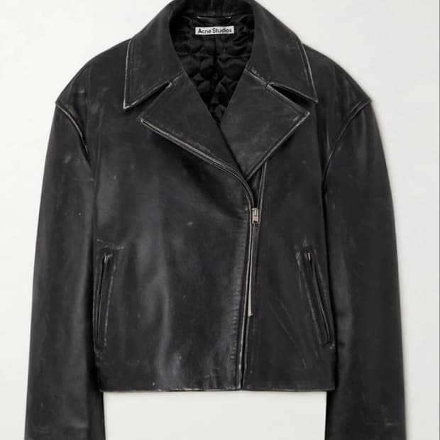 Acne Studios 아크네 스튜디오 빈티지 이펙터 레더 자켓 36