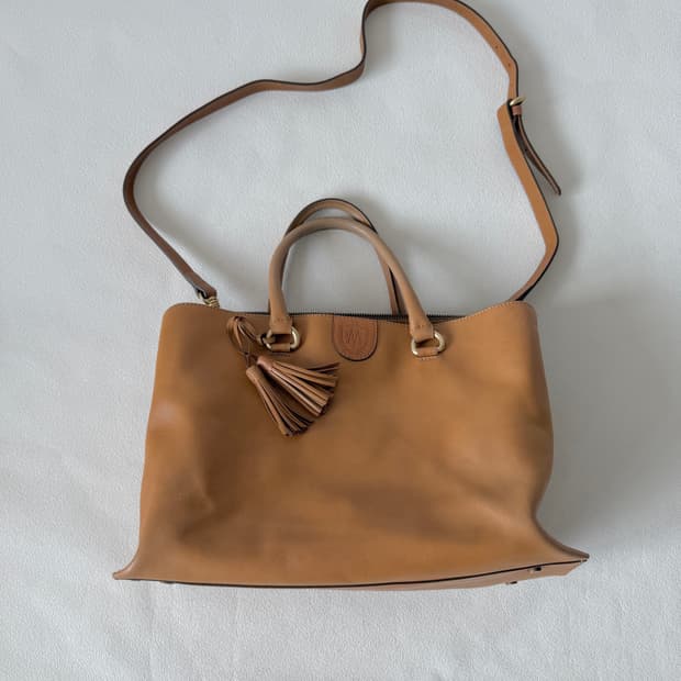 마시모두띠(Massimo Dutti) 레더 토트백(크로스 가능)