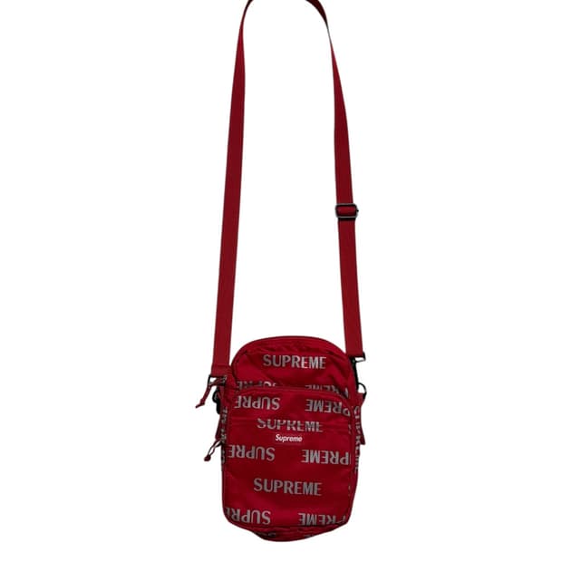 슈프림 16FW 3M 리플렉티브 리피드 멀티로고 크로스백