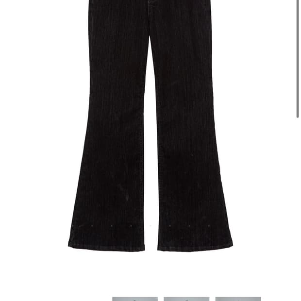 마지셔우드 VELVET BOOTSCUT DENIM_black