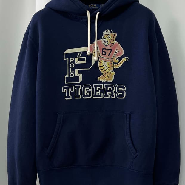 폴로 랄프로렌 오드람프 P 타이거 네이비 후드 스웻셔츠