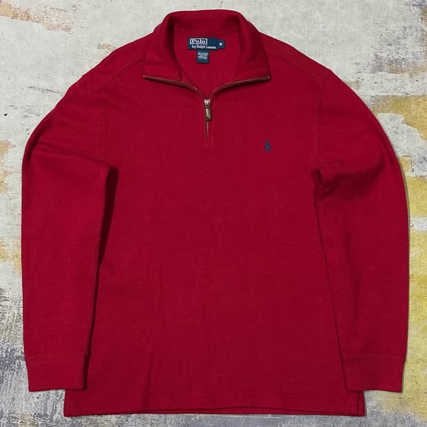 폴로랄프로렌 하프집업 코튼 니트 m