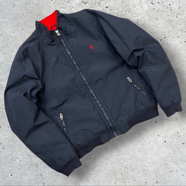 [XL] 폴로 랄프로렌 기모안감 폴리 네이비 블루종 점퍼 D536