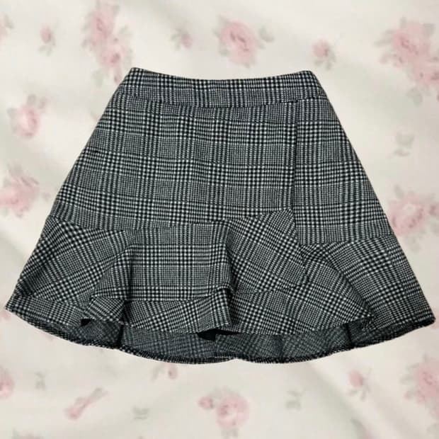 A라인 겨울프릴스커트