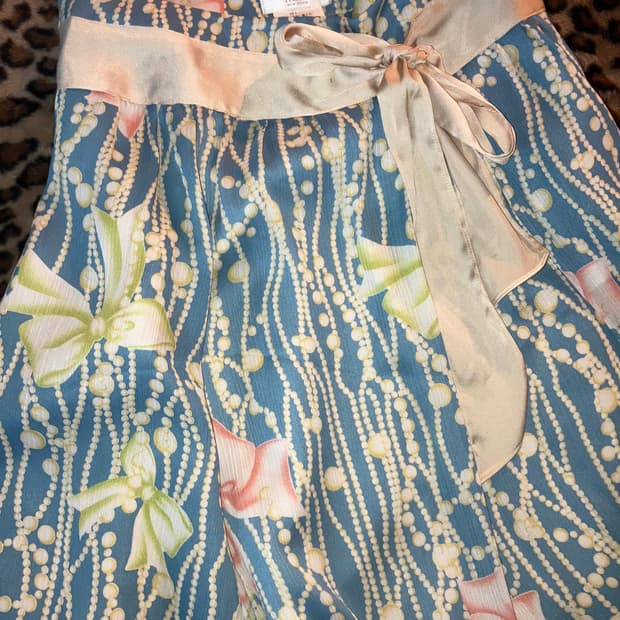 jpn 리본 에메랄드 스커트