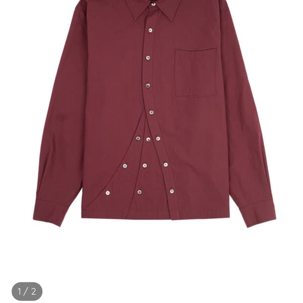요석 3 wave shirts(Burgundy) 1 사이즈