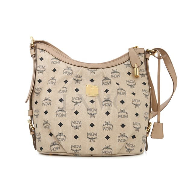 엠씨엠 비세토스 호보백 MCM 베이지 롱 숄더백 MWH0SVI47IG00