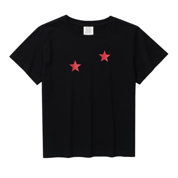 더바이닐하우스 STAR TEE BLACK