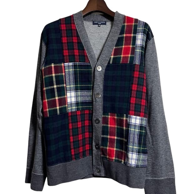 꼼데가르송 옴므 패치워크 가디건