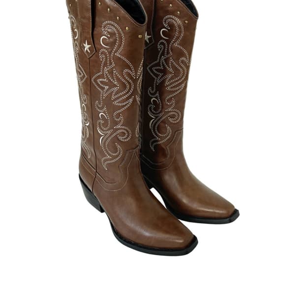 루루서울 Chocolate Western Boots (Brown) 245