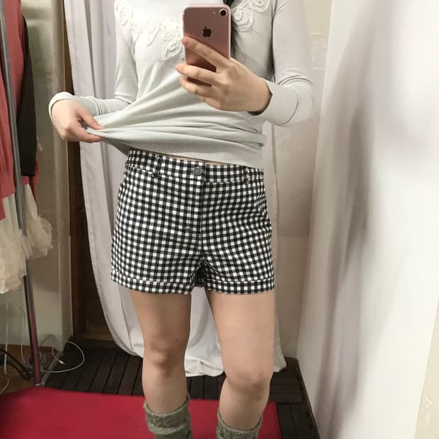 JPN check short pants